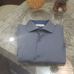 TED BAKER LONDON MEN'S ENDURANCE ABSTRACT DRESS SHIRT XL